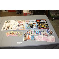 Sticker Books (some missing stickers) and 1992 Barbie Collector Cards