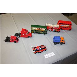Lot of 7 Toy Vehicles