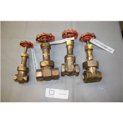Lot of 4 Valves