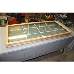 Window Panes and Frame 49.5" W by 24.25" T by 2.5" T