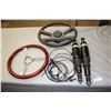 Image 1 : 2 Steering Wheels and 2 New Air Shocks with Parts