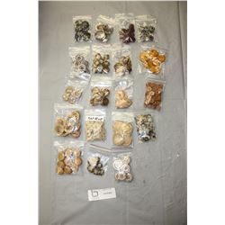 Lot of Button Sets (Brown Tones)