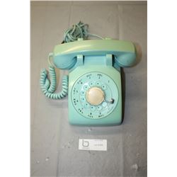 Northern Electric Blue Dial Cradle Phone