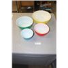 Image 1 : Set of Pyrex Mixing Bowls (4)