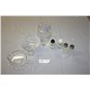 Image 1 : SK Golden Jubilee Vase, Small Pinwheel Crystal Ash Tray, Salt and Pepper Shakes and Candy Dish