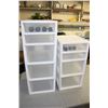 Image 2 : 2X THE MONEY - Plastic Organizers 4 Drawer and 5 Drawer