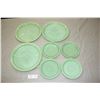 Image 1 : 7 Fire King Jadeite Dishes