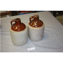 2 Stoneware Jugs (1 With Plug)