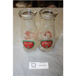 2X THE MONEY - Palm Milk and Cream Bottles (6.25" T)