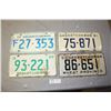 Image 1 : Lot of 4 License Plates