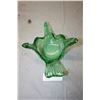 Image 4 : Green Glass Bird Display Dish