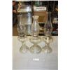 Image 1 : 3 Oil Lamps With Shades 18", 18.5" and 19.5"