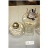Image 3 : 2 Oil Lamps (No Shades) a Jar with Lid and Glass Piece