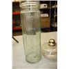 Image 4 : 2 Oil Lamps (No Shades) a Jar with Lid and Glass Piece
