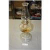 Image 1 : Clear Oil Lamp with Chimney 18.5" T
