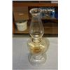 Image 2 : Clear Oil Lamp with Chimney 18.5" T