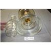 Image 4 : Clear Oil Lamp with Chimney 18.5" T