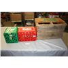 Image 8 : 1975 Wooden 7Up Saskatoon Crate 19.5" by 12.25" by 10" T and Plastic Coca-Cola & 7Up Bottle Carriers