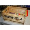 Image 3 : Pepsi-Cola Wooden Saskatoon Crate 19" by 12" by 10" T and 2 1991 Coca-Cola Trays