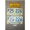Image 1 : Pair of Matching SK 76 License Plates and Transport Eqpt Co. License Plate