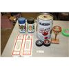 Image 1 : 2 1970s Thermal Mugs, 2 Thermometers, Molson Lager Mini Keg and Misc