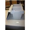 Image 1 : Plastic Storage with 2 Bins 14" T and 13" by 18"