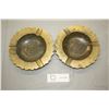 Image 1 : 2 Vintage Brass Ash Trays