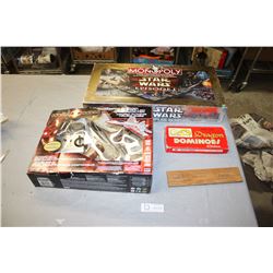 Complete Epi 1 Starwars Collector Edition Monopoly, Iron Man Radio Controlled Flyer, Dominoes + etc