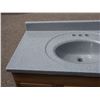 Image 7 : Sink with Marble Top and Wooden Cabinet *top is removable