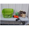 Image 1 : Black & Decker Heat N' Strip Paint Remover, Philips Ecologizer Air Treatment System, Twine, and Tub