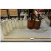 Image 1 : 5 Palm Milk Bottles, 1 Co-op Creamery, & Misc. Jugs