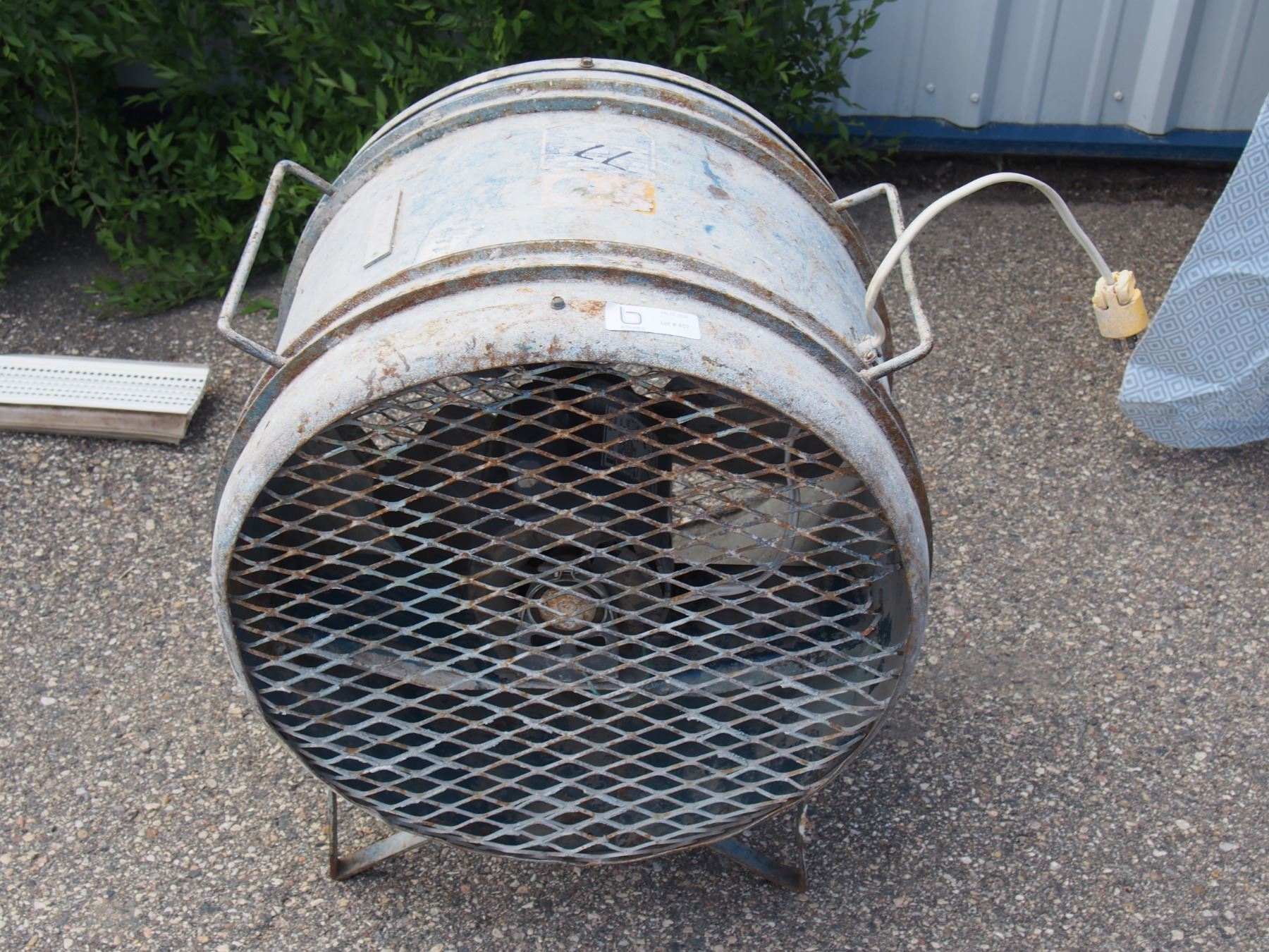 Heavy Duty Construction Fan 1/2 Horsepower *working
