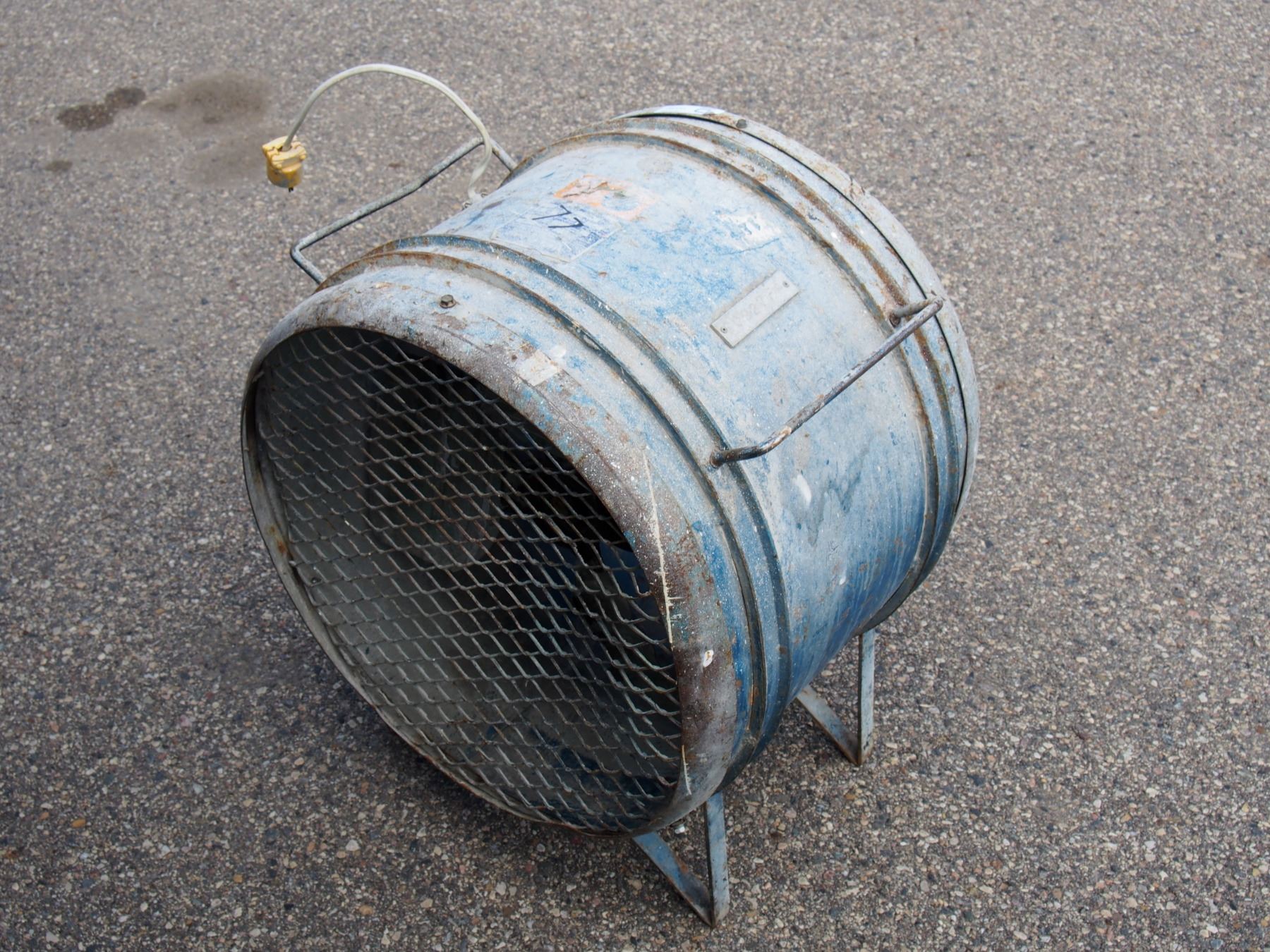 Heavy Duty Construction Fan 1/2 Horsepower *working