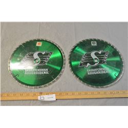 2x Money Sask Rough Riders Decorative 10' Saw Blades