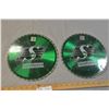 Image 2 : 2x Money Sask Rough Riders Decorative 10' Saw Blades