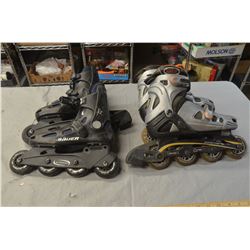 2 Pairs of Roller Blades Size 6
