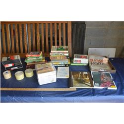Lot of Assorted Books, Recipes, Picture Frame and More