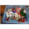 Image 7 : Assorted Christmas and Craft Supplies with Plastic Totes