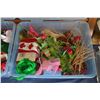 Image 8 : Assorted Christmas and Craft Supplies with Plastic Totes