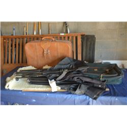 Travel Luggage, 2 Folding Chairs, and Throw