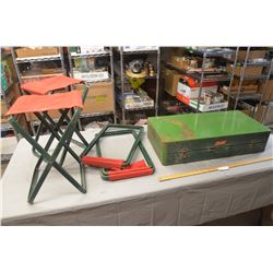 Coleman Folding Camp Stools w/ Carrying Case