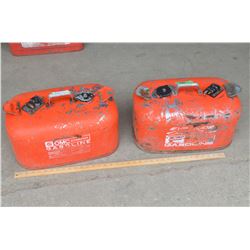 2 Metal 6 US Gallons (5 Imperial) Gas Cans