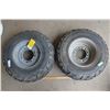 Image 1 : Pair of Polaris ATV Wheels and Tires (25X8/12) (Need Air)