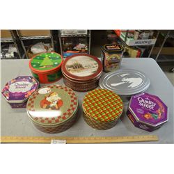 8 Misc. Tins w/ Lids