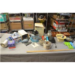 Vintage Glass Vapourizer, Fan, Clock, Misc.