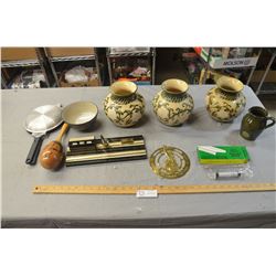 Decorative Vases, Desk Calander Pen, Misc.