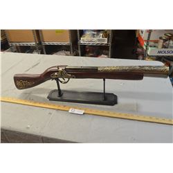 Decorative Gun (Plastic and Wood) w/ Stand