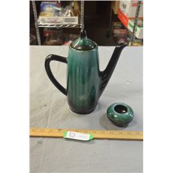 Blue Mountain Teapot and Bowl