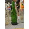 Image 2 : Vintage Glass Bottles- Green Glass Embossed Mountie Bottle, Coca-Cola, Pepsi-Cola, ECT.