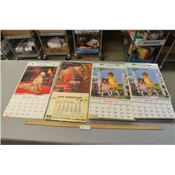 4 Vintage Calanders - 1967,76 ,80